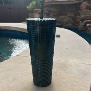 Starbucks large hunter green tumbler cup‎
